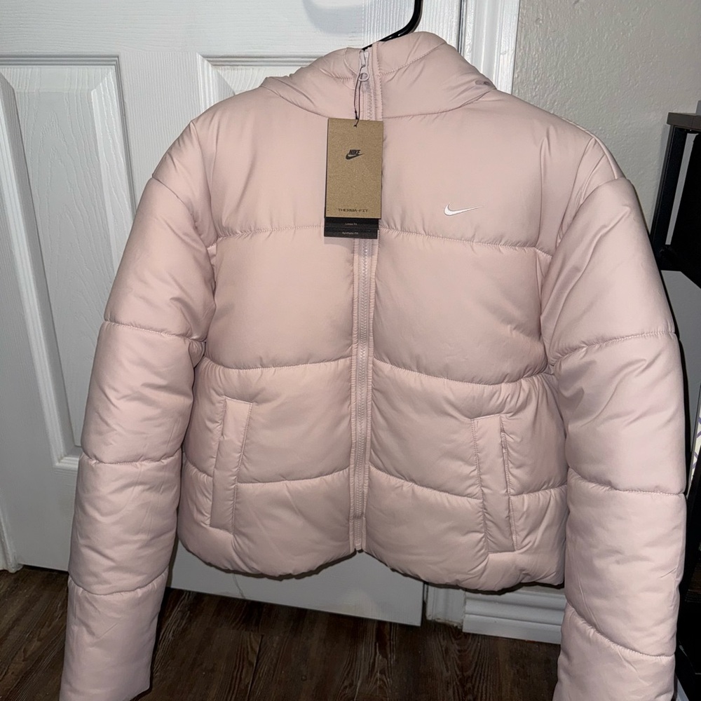 Nike Women's Light Pink Puffer Jacket